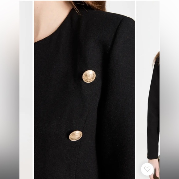 L’Agence True Collarleas black jacket blazer 2 - Picture 6 of 15